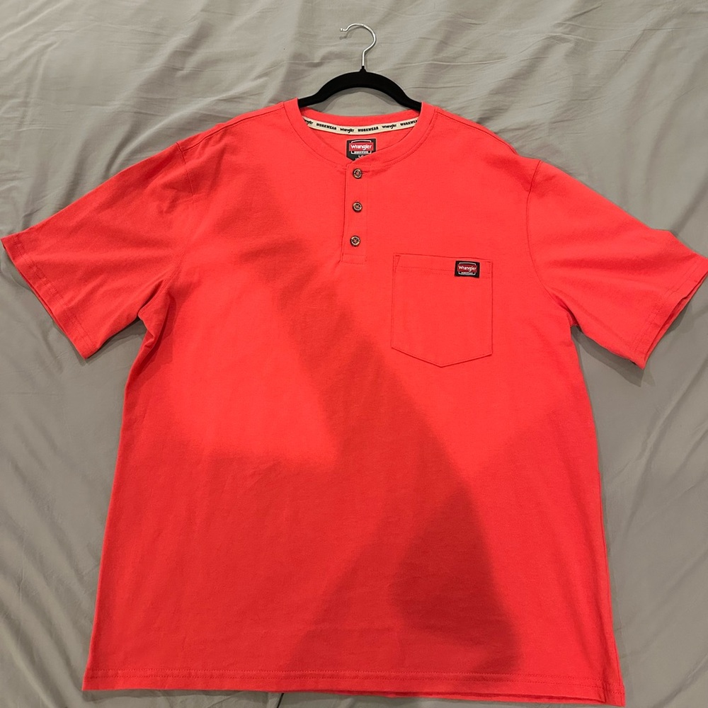 Wrangler Vibrant Red Short Sleeve Tee